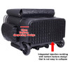 Fishing Box Barrel Holder with Wheels Adjustable Fishing Box Trolley Bag Durable Comfortable Shoulder Straps for Angler Supplies