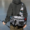 Fishing Tackle Bag for Men Large Capacity Bag for Fishing with Bait Case Waterproof Multifunctional Military Nailon Backpack