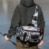Fishing Shoulder Bag Multifunctional Fishing Waist Pack 600D Nylon Large Multi Pocket Waterproof for Outdoor Sports for Riding Fishing Shoulder Bag Multifunctional Fishing Waist Pack 600D Nylon Large Multi Pocket Waterproof for Outdoor Sports for Riding