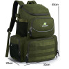 Fishing Camping Tackle Backpack with 4 Trays Large Waterproof Lure Bag with Protective Rain Cover and 4 Tackle Box Tactical Bag