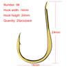 20pcs/lot Fishing Soft Worm Hooks High Carbon Steel Wide Super Lock Fishhooks Lure Softjerk Hooks Fishing Tackle