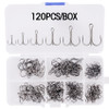 Aorace 120/50pcs High Carbon Steel Treble Fishing Hooks Blank Hard Lure Round Bent Triple Artificial Lure Fishhooks Set With Box Aorace 120/50pcs High Carbon Steel Treble Fishing Hooks Blank Hard Lure Round Bent Triple Artificial Lure Fishhooks Set With Box