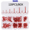 Aorace 120/50pcs High Carbon Steel Treble Fishing Hooks Blank Hard Lure Round Bent Triple Artificial Lure Fishhooks Set With Box Aorace 120/50pcs High Carbon Steel Treble Fishing Hooks Blank Hard Lure Round Bent Triple Artificial Lure Fishhooks Set With Box