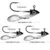 1pc Jig Head 7.5g 10.5g 15g Fishing Lures Sinking Rotating Sequin Metal Spoons Fishing Hooks Jigging Jigs Fishhook Baits Tackle