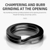100Pcs BEARKING Classic Black ew Arrival Nearly white color split ring Fishing Connector Brand Fish Hooks hot model lure