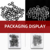100Pcs BEARKING Classic Black ew Arrival Nearly white color split ring Fishing Connector Brand Fish Hooks hot model lure