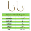 Fishing Hooks 200Pcs/lot Fish Hook Gold Color 3#-12# Carbon Steel Fishhooks Carp Fishing Accessories Goods Tackles Tools Pesca