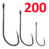 200 pcs Baitholder Fishhook Carp Fishing Hooks Jig Big Barbed Hook High carbon steel Hook