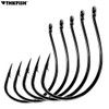 20pcs/lot Drop Shot Hook #3 #2 #1 #1/0 #2/0 Stainless Steel Offset Wacky Hooks Crank Worm Fishhook Fishing Accessories