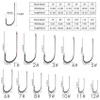 Aorace 100pcs Single Fishing Hook 1#-12# Sea Carp Fish Clamp Open Loop Circle with Hole Barbed Fishing Hook Fishing Accessories