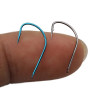 Rompin 50pcs/lot stream hooks super light very fine fishhooks fishing High Carbon Steel barbed Freshwater red Earth worms stream