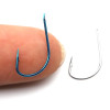 Rompin 50pcs/lot stream hooks super light very fine fishhooks fishing High Carbon Steel barbed Freshwater red Earth worms stream