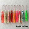 TEASER 20pcs Glow Rubber Octopus Skirts Squid Assist BKK Hooks Inchiku Fish Hooks Tai Kabura Peche Artificial Bait Accessories