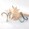 High Carbon Steel Treble Fishing Hook, Sharp Triple Hook, Colorful Rainbow Anchor Tackle Fishhook, Size 4, 6, 8, 10 #, 60Pcs/Lot