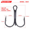 PROBEROS Fishing Hook 500PC High Carbon Steel Treble Hook 3/0#-14# Black/Red/Brown/Silver/Matte Tin Color FIshhooks