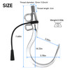SANLIKE Double Hole Fishing Spear Hook with 1/2 UNC Stainless Steel Fish Gaff for Freshwater Saltwater Fishing Tool Accessories