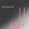 500pcs Pink Fishing hooks Barbed Barbless Red worm fishhook bionic string gear Carp Barbs Accessories Tools