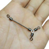 F2009 1000pieces/lot long leg O-shape three way rolling swivels fishing tackle fishhooks fishing swivels fishing accessory pasca