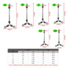 F2009 1000pieces/lot long leg O-shape three way rolling swivels fishing tackle fishhooks fishing swivels fishing accessory pasca