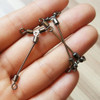 F2009 1000pieces/lot long leg O-shape three way rolling swivels fishing tackle fishhooks fishing swivels fishing accessory pasca