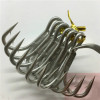 OWNER Three Anchor Hooks ST-66 Deep Ocean Treble Hooks Carbon Steel Strong Squid Fishhooks Round Triple Barbed Explosion Hooks