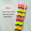 WLPFISHING 10pcs/Lot Fishing Float Drift Tail DIY Eye-Catch Bold Tails Fishing Bobber Accessory Tackle