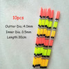 WLPFISHING 10pcs/Lot Fishing Float Drift Tail DIY Eye-Catch Bold Tails Fishing Bobber Accessory Tackle