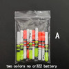 10Pcs Light Sticks Green / Red Work with CR322 CR425 Battery Operated LED Luminous Float Night Fishing Tackle B276