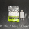 10Pcs Light Sticks Green / Red Work with CR322 CR425 Battery Operated LED Luminous Float Night Fishing Tackle B276