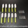 10 pcs/lot Electronic Light Stick With Battery Clip on Fishing Rod Glowing Lamp CR322 / CR425 Battery Night Fishing Tackle A578