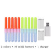 10pcs/lot LED Light Stick With Rechargeable cr322 Battery Starlight Fishing Float Accessory Led Lightstick Night Fishing B649