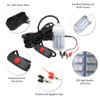 5 pcs/lot 12V 15W Underwater Fishing Attract Light LED Lamp 108pcs of 2835 LED with 30ft Power Cord and Battery Clip