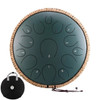 HLURU Music Drum 15 Note Glucophone Steel Tongue Drum 14 Inch 15 Note 14 Inch 13 Note C Tone Ethereal Drum Percussion Instrument