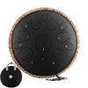 HLURU Music Drum 15 Note Glucophone Steel Tongue Drum 14 Inch 15 Note 14 Inch 13 Note C Tone Ethereal Drum Percussion Instrument