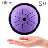 HLURU Mini Music Drum 5.5 Inch 6 Notes Glucophone Steel Tongue Drum C Tone Ethereal Drum Yoga Meditation Percussion Instrument