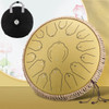 Hluru Music Drum 15 Notes Glucophone Steel Tongue Drum 13 14 Inch 15 Notes Ethereal Drum Yoga Meditation Percussion Instruments