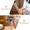 Wooden Stand Tongue Drum Folding Support Hand Pan Drums Tripod Percussion Instrument Professional Portable