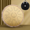 Hluru 15 Notes Glucophone Steel Tongue Drum 13 14 Inch 15 Notes Ethereal Drum Yoga Meditation Percussion Musical Instruments