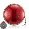 HLURU Music Drum 14 Inch Glucophone Steel Tongue Drum 14 Inch 15 Notes 14 Inch 11 Notes Ethereal Drum Percussion Instruments