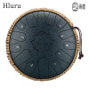 Hluru 15 Notes Glucophone Steel Tongue Drum 13 Inch 14 Inch Music Drum 15 Notes C Tone Yoga Meditation Percussion Instrument