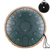 Hluru 15 Notes Glucophone Steel Tongue Drum 13 Inch 14 Inch Music Drum 15 Notes C Tone Yoga Meditation Percussion Instrument