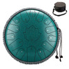 Hluru 15 Notes Glucophone Steel Tongue Drum 13 Inch 14 Inch Music Drum 15 Notes C Tone Yoga Meditation Percussion Instrument