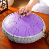 Steel Tongue Drum 13/14 Inch 15 Notes D Major Ethereal Drums Yoga Meditation Sound Healing Beginner Music Drums with Accessories