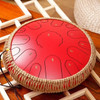 Steel Tongue Drum 13/14 Inch 15 Notes D Major Ethereal Drums Yoga Meditation Sound Healing Beginner Music Drums with Accessories