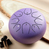 HLURU Music Drum 6 Inch 8 Notes Glucophone Steel Tongue Drum C Tone Ethereal Drum Yoga Meditation Percussion Instrument