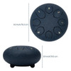 6-inch Tongue Drum 8-tone C Tune Steel Tongue Drum With Drum Mallet Finger Picks Drum Bag Percussion Instrument