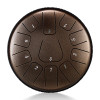 BATESMUSIC Steel Tongue Drum 6 inch 11 Notes D Tune Percussion Instrument Music Book Mallets notes sticker Finger Picks