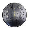 BATESMUSIC Steel Tongue Drum 6 inch 11 Notes D Tune Percussion Instrument Music Book Mallets notes sticker Finger Picks