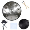 Handpan 18 Inch 9 Notes G Minor Glucophone Steel Tongue Drum Hand Pan Yoga Meditation Beginner Profession Musical Instruments