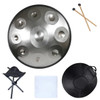 Handpan 18 Inch 9 Notes G Minor Glucophone Steel Tongue Drum Hand Pan Yoga Meditation Beginner Profession Musical Instruments